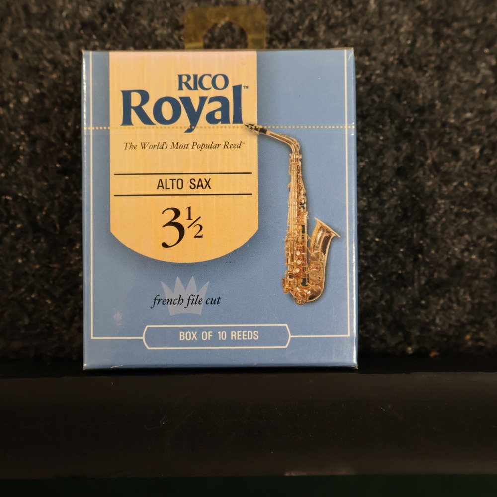 Rico Royal Alto Sax Reeds #3.5 French File Cut Box of 10 Reeds *NEW OLD STOCK*